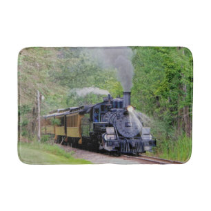 Tapete De Banheiro Trem Railway do vapor para a esteira de banho da