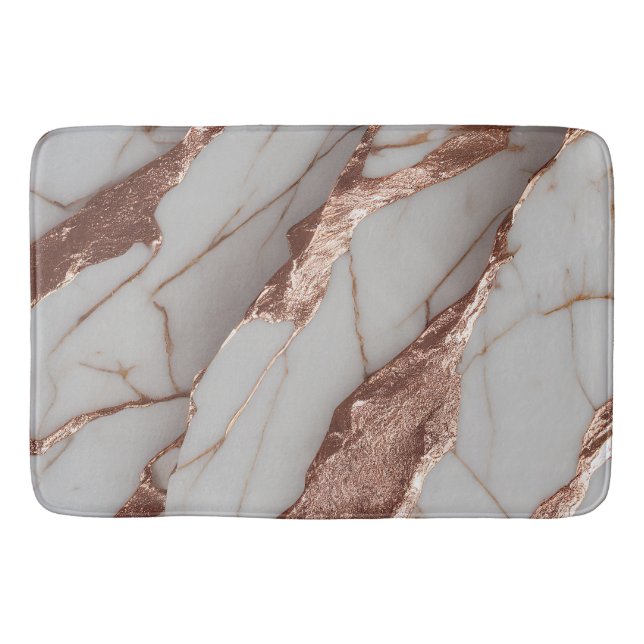 Tapete De Banheiro Trendy Copper Glitter Marble (Frente)