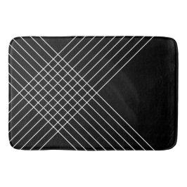 Tapete De Banheiro Trendy Elegant Geométrico em Preto