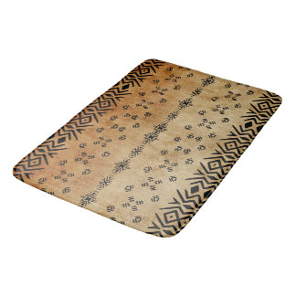 Tapete De Banheiro Tribal Brown Beige  