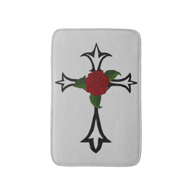 Tapete De Banheiro Tribal Cross Bath Mat (Frente Vertical)