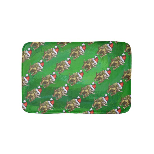 Tapete De Banheiro Tricerátops Green (frente)