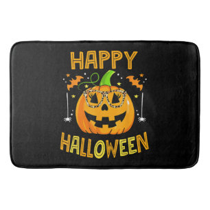 Tapete De Banheiro Trick Or Treat Halloween Bomba de Abóbora Funny Ha