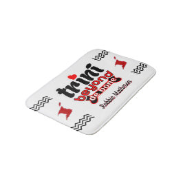 Tapete De Banheiro Trini Patriótico Além de Osso com Nome em BRANCO