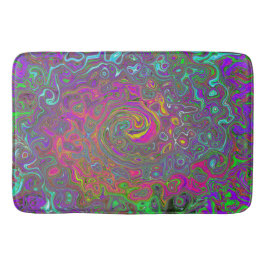 Tapete De Banheiro Trippy Hot Pink Abstrato Retro Liquid Swirl