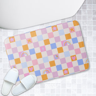 Tapete De Banheiro Troco Trocado por Rainbow Boho Peace Love Mat