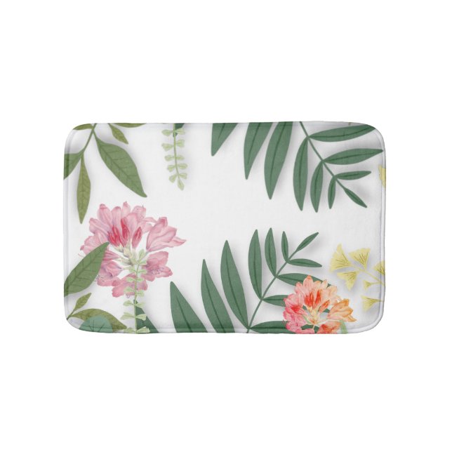 Tapete De Banheiro Tropical Floral (frente)