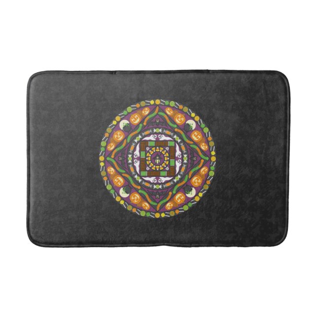 Tapete De Banheiro Truques e tratamentos Mandala Bath Mat (Frente)