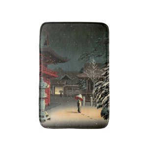Tapete De Banheiro Tsuchiya Koitsu - Neve no Santuário Nezu