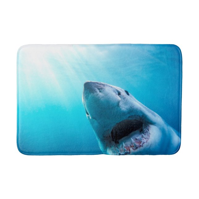Tapete De Banheiro Tubarão branco Excelente| África do Sul (Frente)