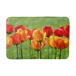 Tapete De Banheiro Tulipas Amarelas E Vermelhas