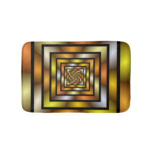 Tapete De Banheiro Túnel Luminoso - Gráfico Fratural Trippy