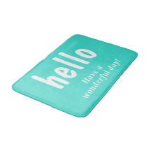Turquoise Hello Typografia