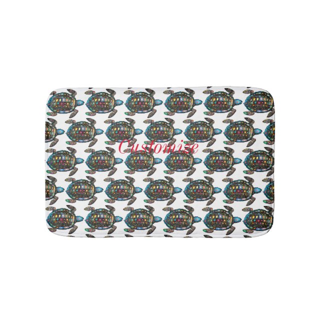 Tapete De Banheiro Turtle do mar - Trovão (frente)