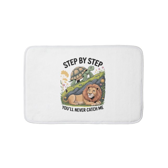 Tapete De Banheiro Turtle Lion Funny (frente)
