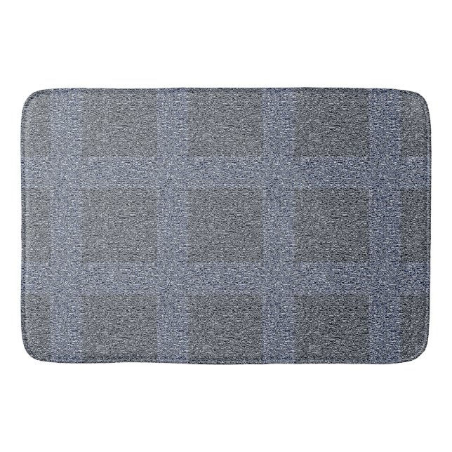 Tapete De Banheiro Tweedy Wool Cinza e Salvia (Frente)