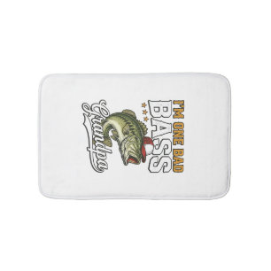Tapete De Banheiro Um design vector vintage de pesca de um avô de bag
