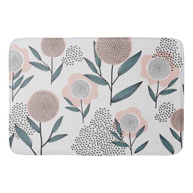 Tapete De Banheiro Um rosa (Frente)