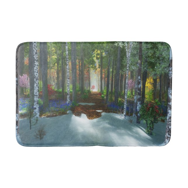 Tapete De Banheiro Uma longa batida de caminhada (Frente)