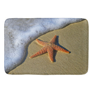 Tapete De Banheiro Única estrela do mar na praia