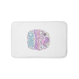 Tapete De Banheiro Unicorn Caticorn Chaos Cute Pastel Product Graphic