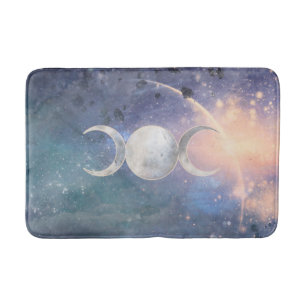 Tapete De Banheiro Universo Celestial Tripla Lua Goddess Moonstone