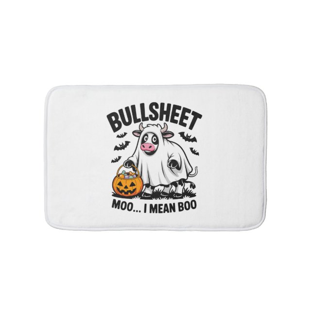 Tapete De Banheiro vaca halloween (frente)
