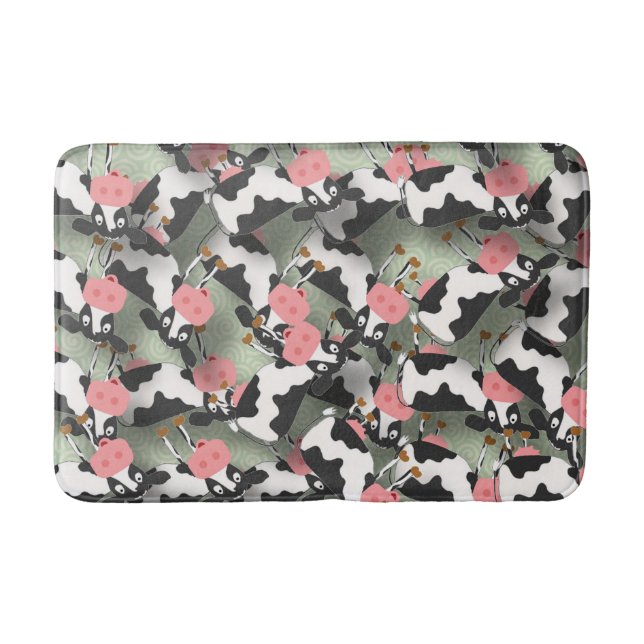 Tapete De Banheiro Vacas Bath Mat (Frente)
