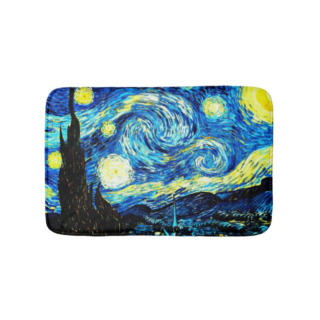 Tapete De Banheiro Van Gogh - Noite Estrelada (frente)