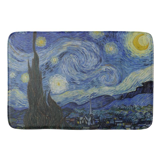 Tapete De Banheiro Van Gogh Starry Night (Frente)