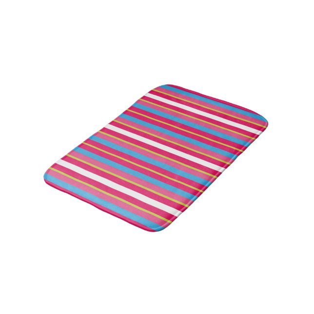 Tapete De Banheiro Várias faixas coloridas (Angulado)