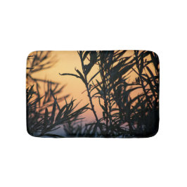 Tapete De Banheiro Vegetação ao pôr do sol