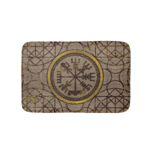 Tapete De Banheiro Vegvisir. O compasso mágico de Viking da navegaç