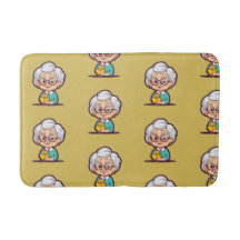 Velha senhora com frango