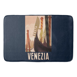 Tapete De Banheiro Veneza Itália Viagem Arte Gôndola Veneza Antiga