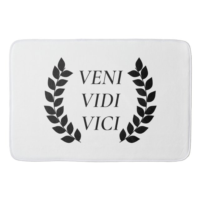 Tapete De Banheiro Veni Vidi Vici (Frente)
