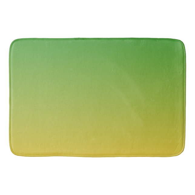 Tapete De Banheiro Verde e amarelo (Frente)