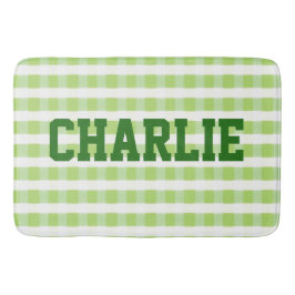 Tapete De Banheiro Verde E Branco Bonitos