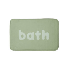 Tapete De Banheiro verde-sábio