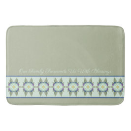 Tapete De Banheiro Verde Sage com Azul Teal