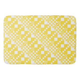 Tapete De Banheiro Verificado, Controlos em amarelo-limão e branco
