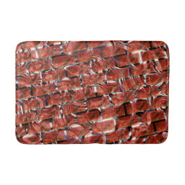 Tapete De Banheiro Vermelho, bolhas na grelha ou efeito de tijolo? Me