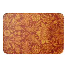 Vermelho Floral e Amarelo Dourado Wm Morris