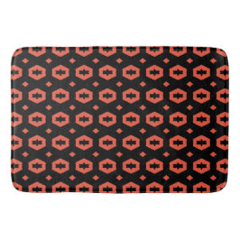 Tapete De Banheiro Vermelho Laranja e Preto: Geometriana 1