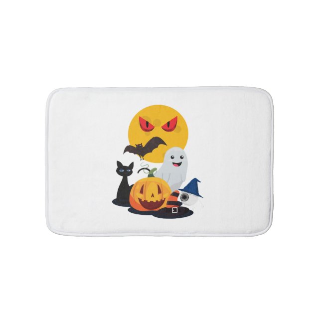 Tapete De Banheiro Víbos de Halloween (frente)
