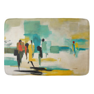 Tapete De Banheiro Vibração do Meio-Dia – Figuras Abstratas