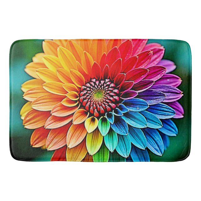 Tapete De Banheiro Vibrante Bloom de Esperança e Joy Design (Frente)