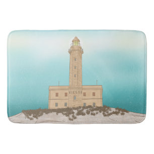Tapete De Banheiro Vieste Lighthouse Itália