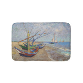 Tapete De Banheiro Vincent van Gogh - Barcos de Pesca na Praia