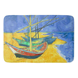 Tapete De Banheiro Vincent van Gogh Boats em Saintes-Marie watercol
